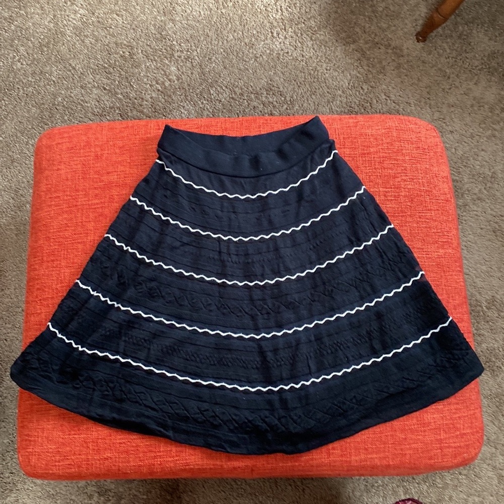 Classic M MISSONI Italy Black White Knit Skirt